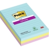 Post-it Super Sticky Notes3 linjerede blokke 101 mmx152 mm Cosmic farvekollektion