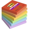 Post-it Super Sticky Notes 76mmx76mm 90ark/blk 6blk/pak Playful farvekollektion