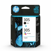 HP 305 Sort Farve (cyan, magenta, gul) Blæk 6ZD17AE