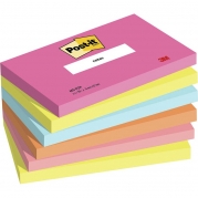 Post-it Super Sticky Notes 76mmx127mm 100ark/blk 6blk/pak Poptimistic farvekollektion