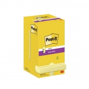 Post-it Super Sticky z-notes Canarygul 76x76mm 12blk/pak