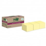 Post-it Super Sticky Recycle Canarygul 76x76mm 14+4blk