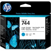 HP 744 Photo Black & Cyan DesignJet Printhead