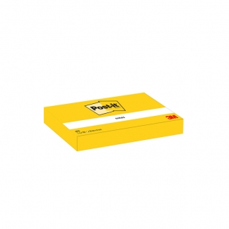 Post-it blok 653 Canary yellow 38x51mm 100bl 3M 12blk/pak