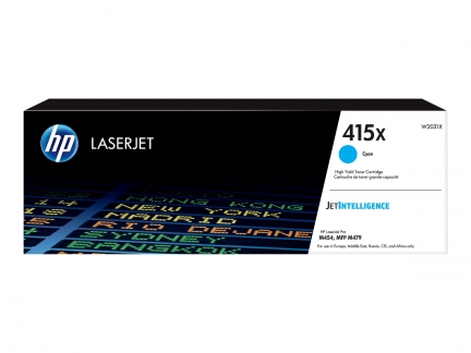 HP Laserjet W2031X / 415X Cyan toner 6.000 sider