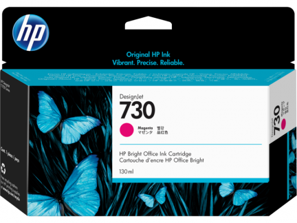 HP No730 / P2V63A Magenta Blækpatron - 130 ml